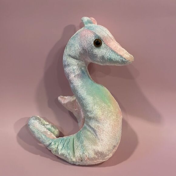 Original Ty Beanie Baby 1999 Neon the Pastel Multi-Coloured Seahorse EUC 7” tall - Picture 3 of 6
